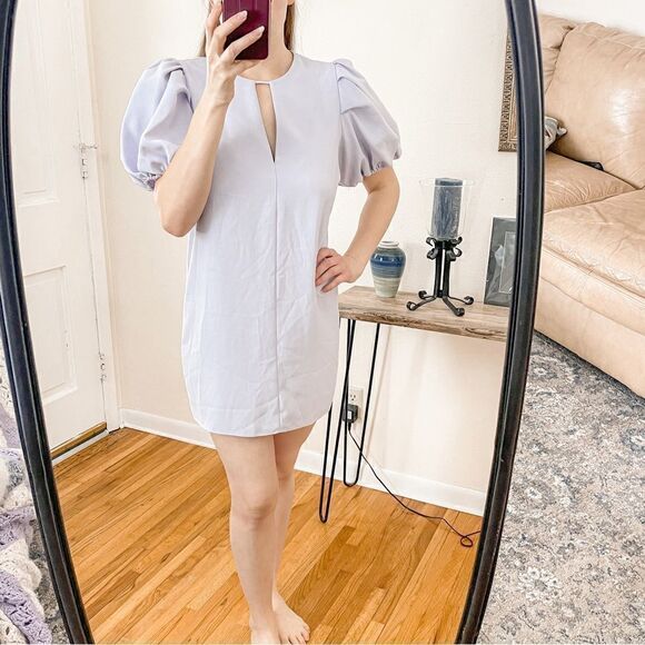 Amanda Uprichard Fame Puff Sleeve Mini Dress S - Picture 1 of 9